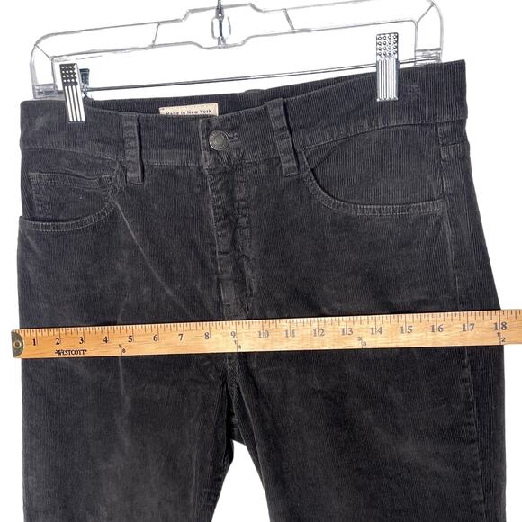 NWT! Nili Lotan 6 Celia CORDUROY $375 High Rise Bootcut Pants Ribbed Jean Black - Picture 9 of 13